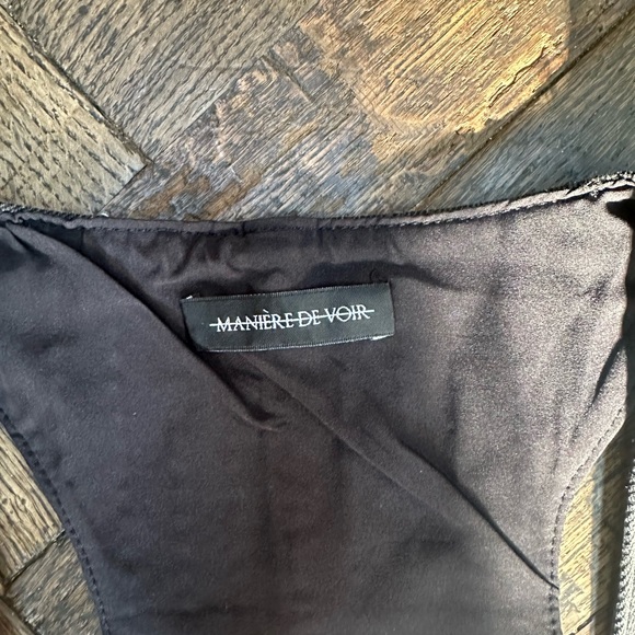 Charcoal grey maniere de voir corset - Picture 5 of 6